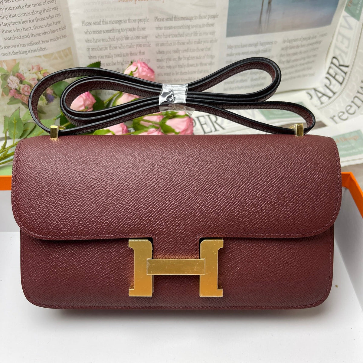 High-end Hermes 2026 Constance Elan 24cm Bag Epsom Leather 3