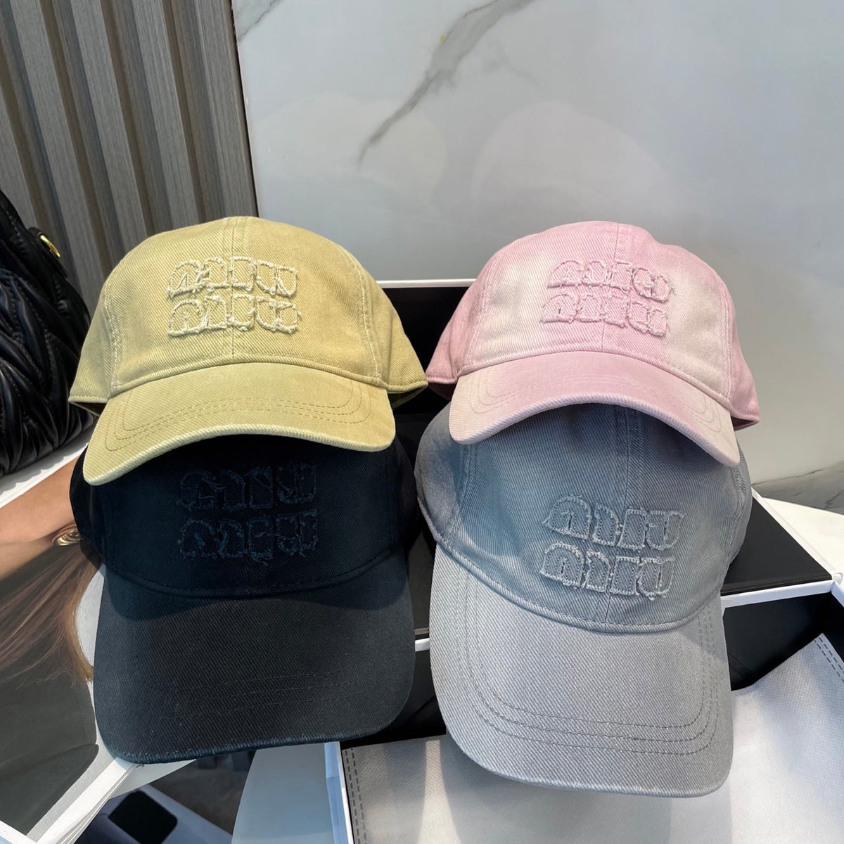 Miu Miu Dopamine-colored Baseball Cap 229221