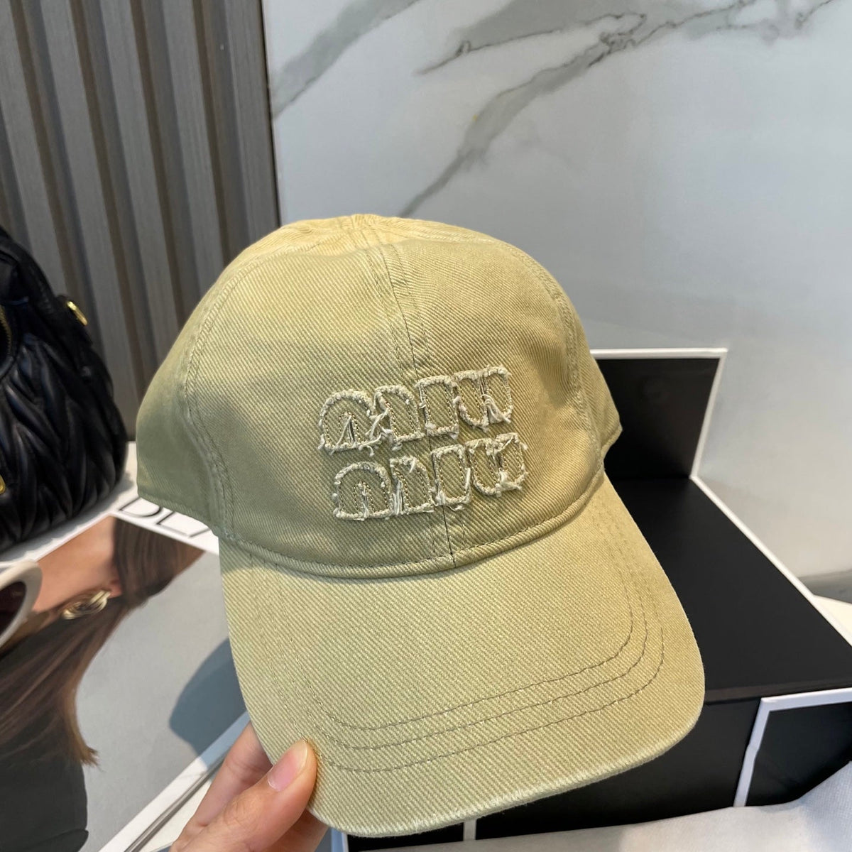Miu Miu Dopamine-colored Baseball Cap 229221