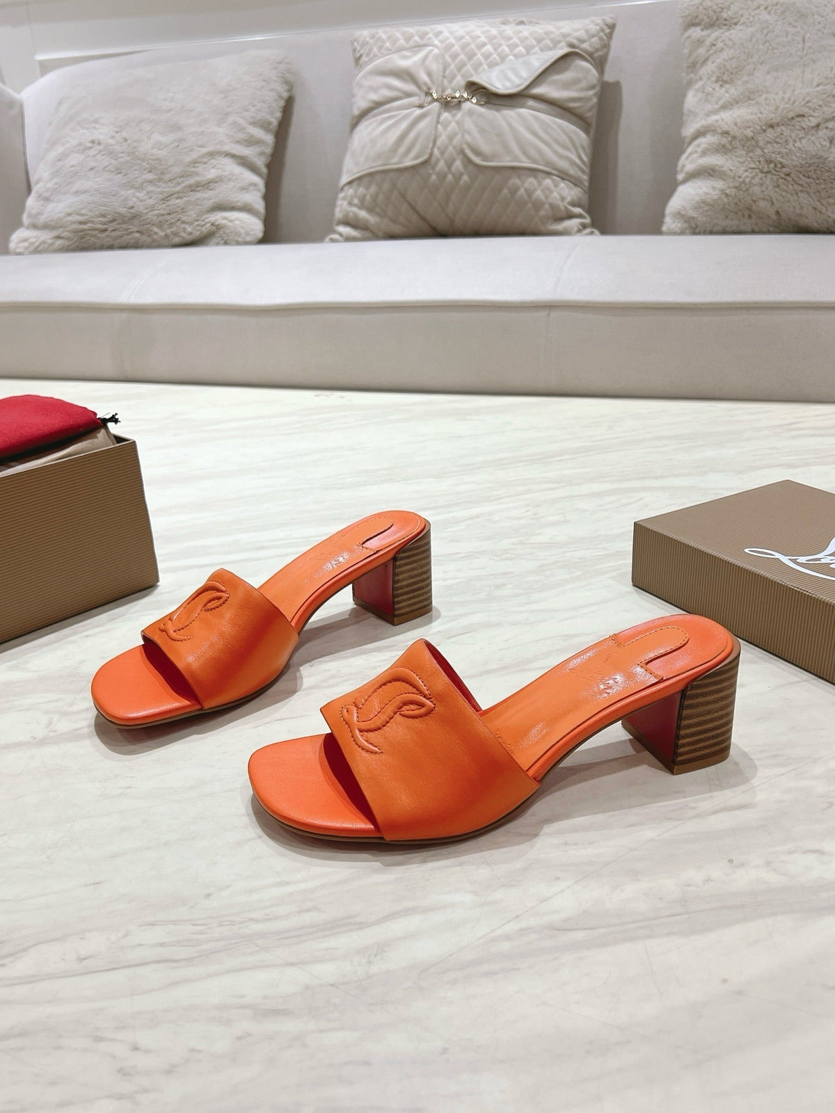 CL 25 Slipper 8.5cm Gloss Calf Patent Leather 314945