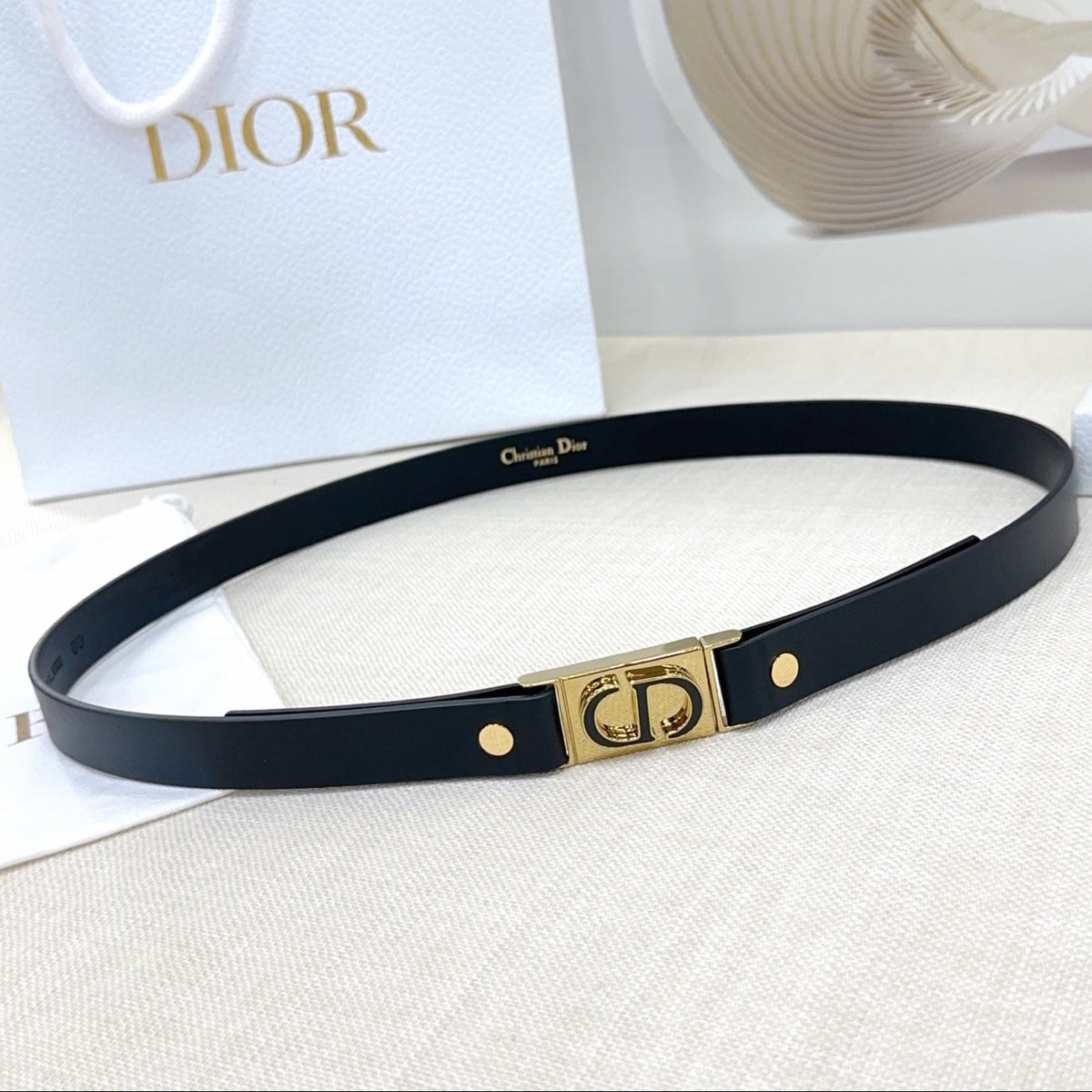 Dior 2026 Montaigne Leather Belt 20mm 189888
