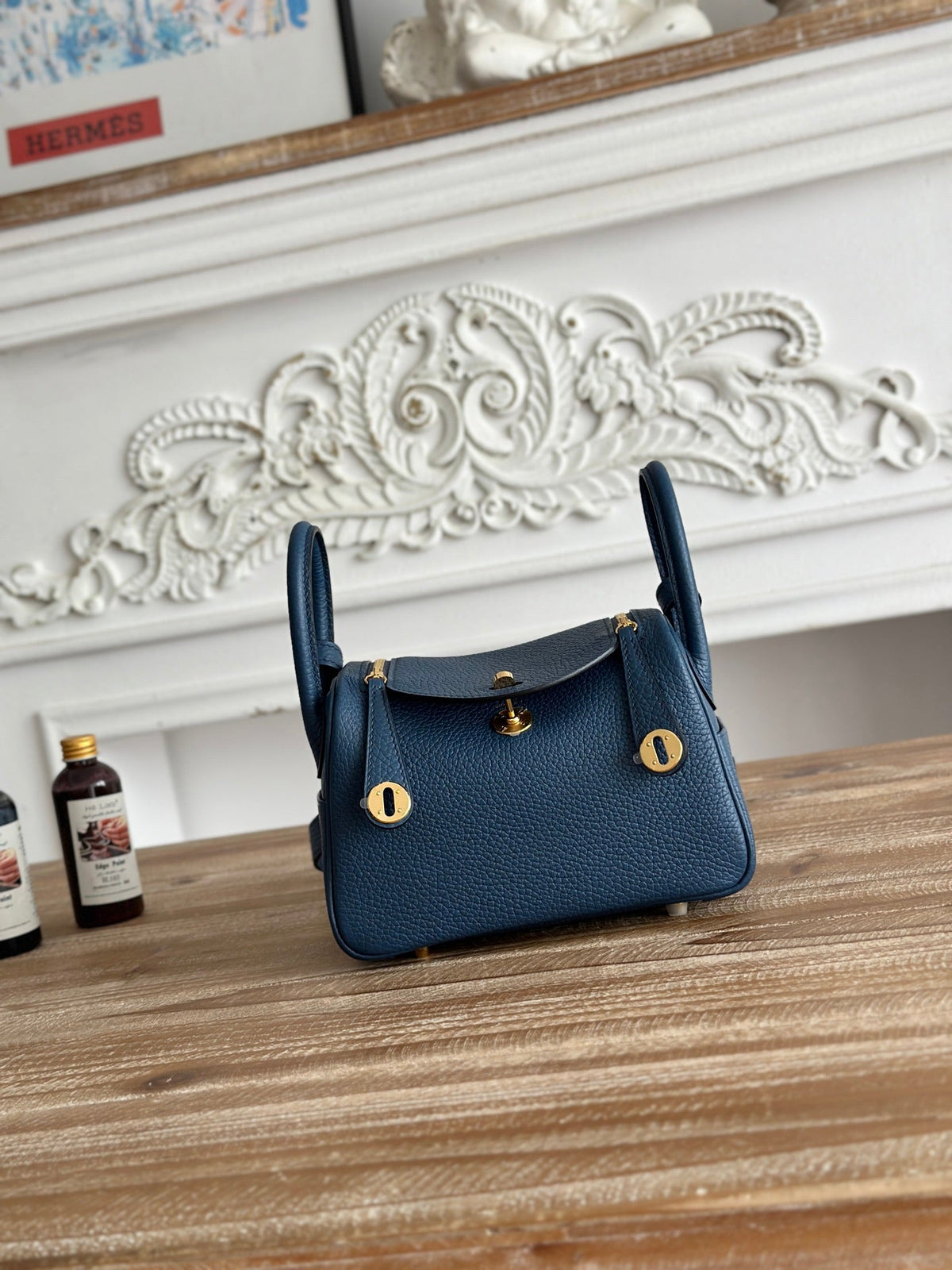 High-end Hermes 2026 Lindy Bag 19cm Togo Leather 1