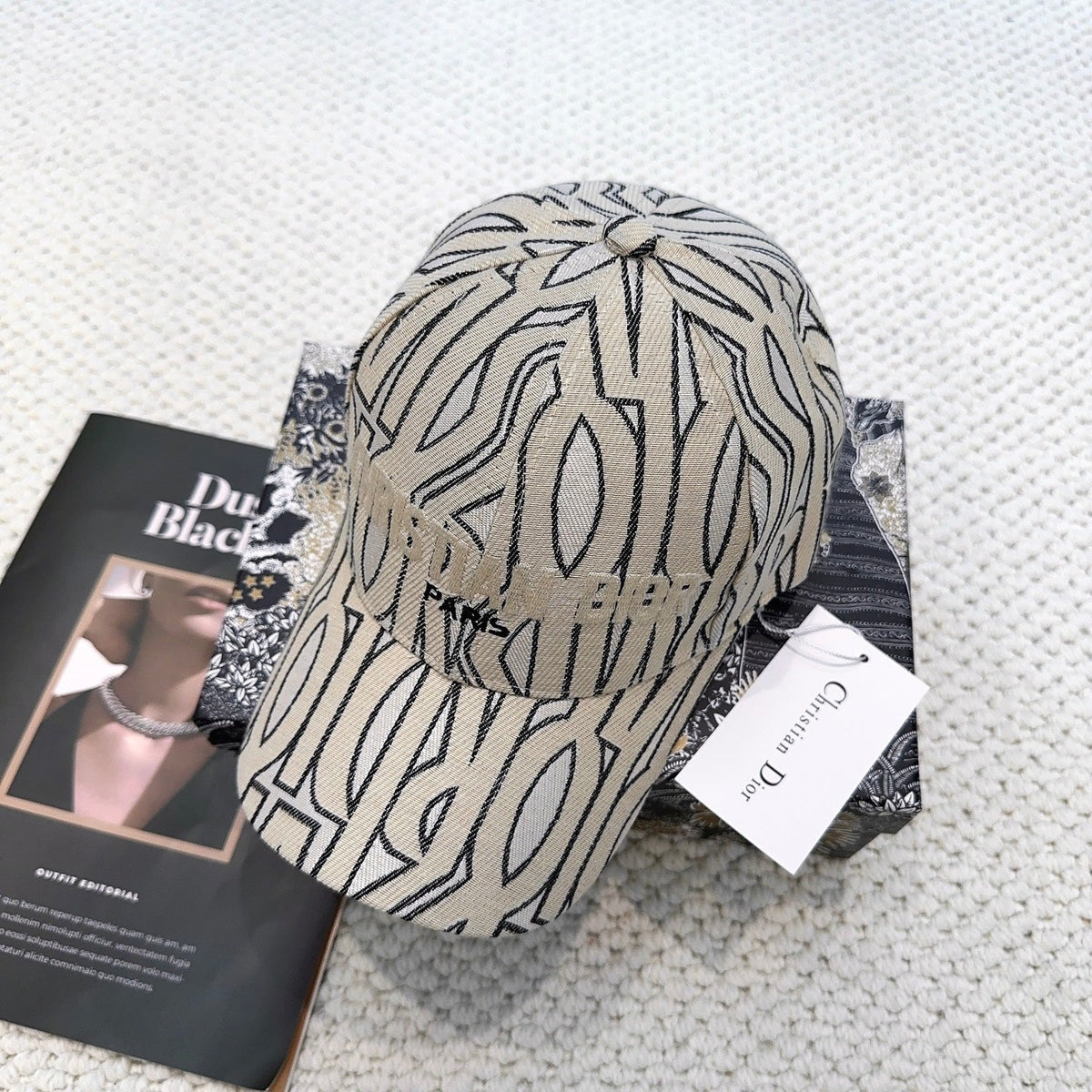 Dior Monogram Baseball Cap Signature Paris Logo Hat New With Tag 268975