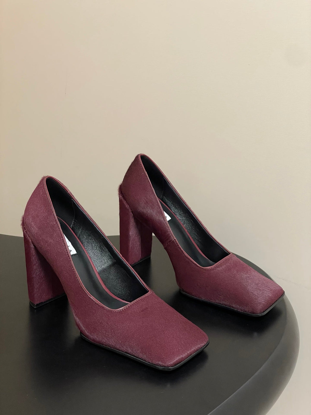 Alaia 2026 Block Heel Pumps 100mm Suede 777392