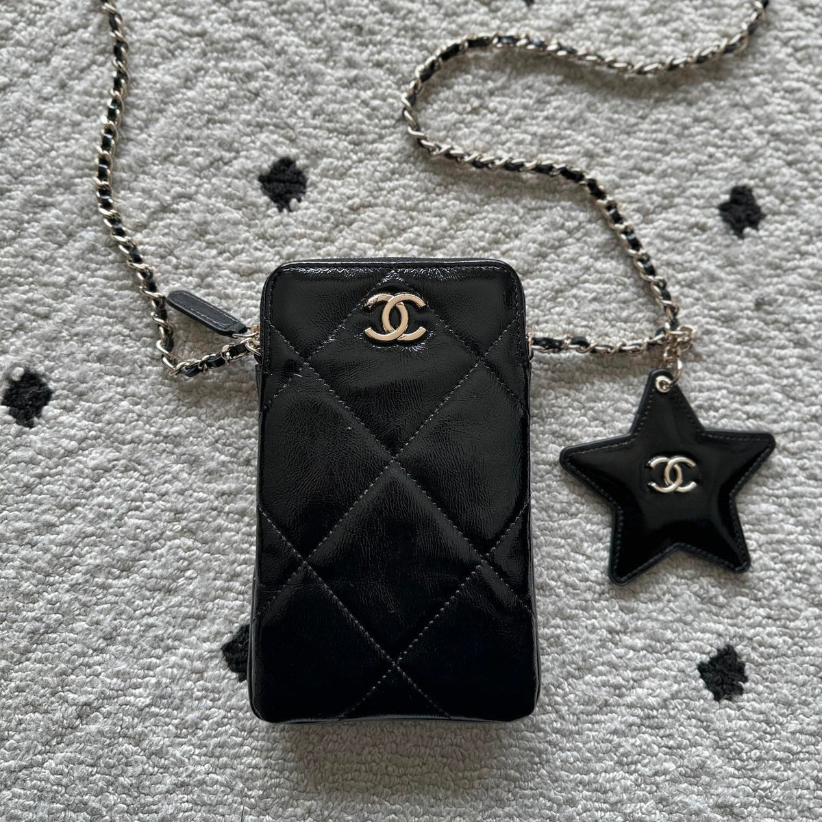 Chane 2026 Phone Case With Star Calfskin