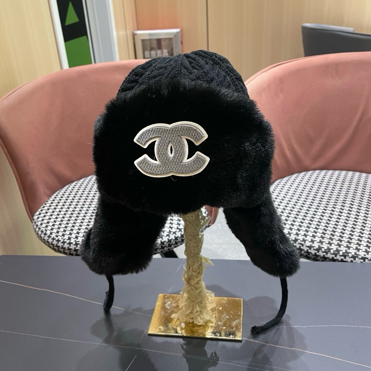 Chanel 2026 Trapper Hat Wool 549973