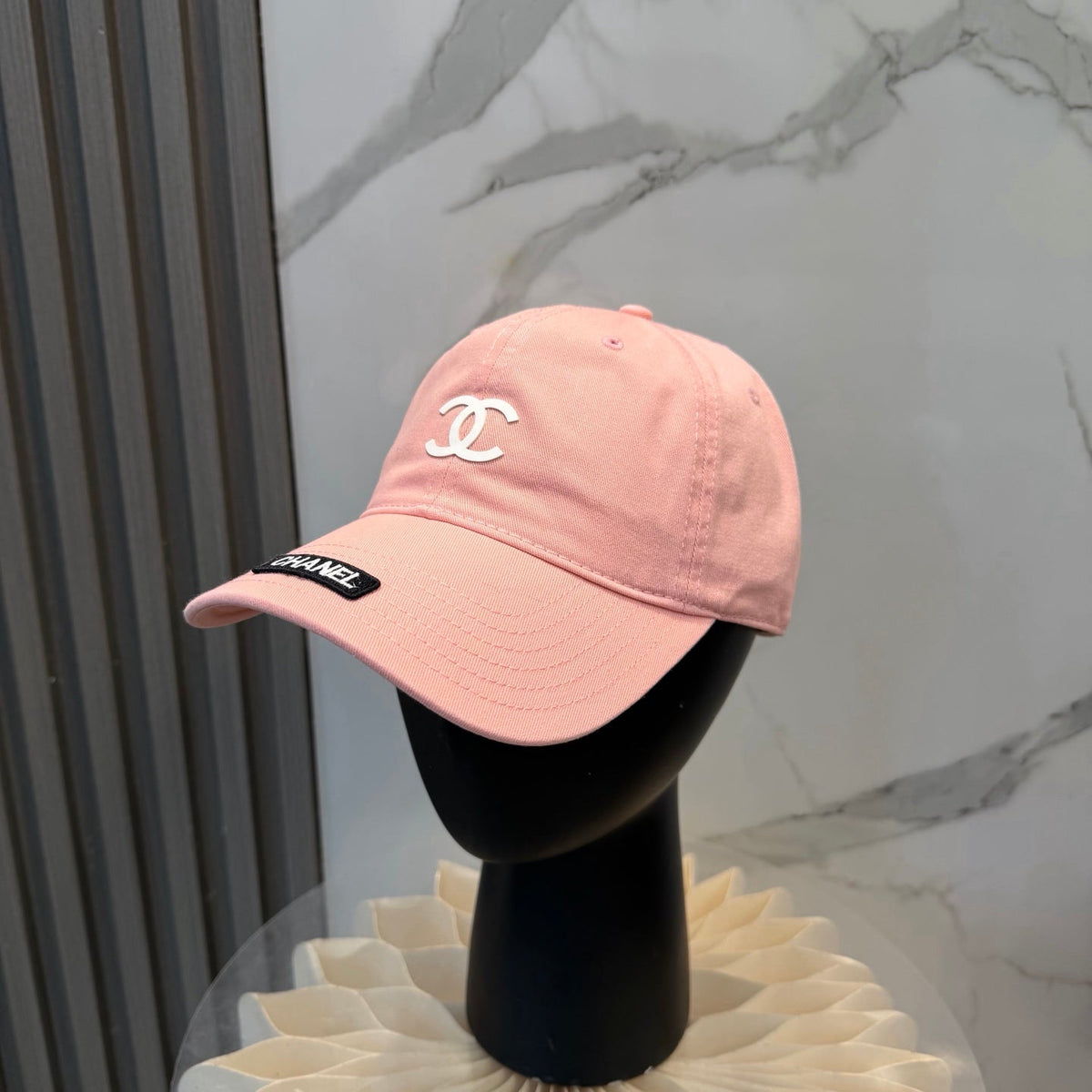 Chanel Logo Baseball Cap Cotton 323818