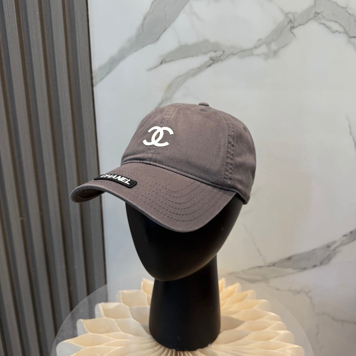 Chanel Logo Baseball Cap Cotton 323818
