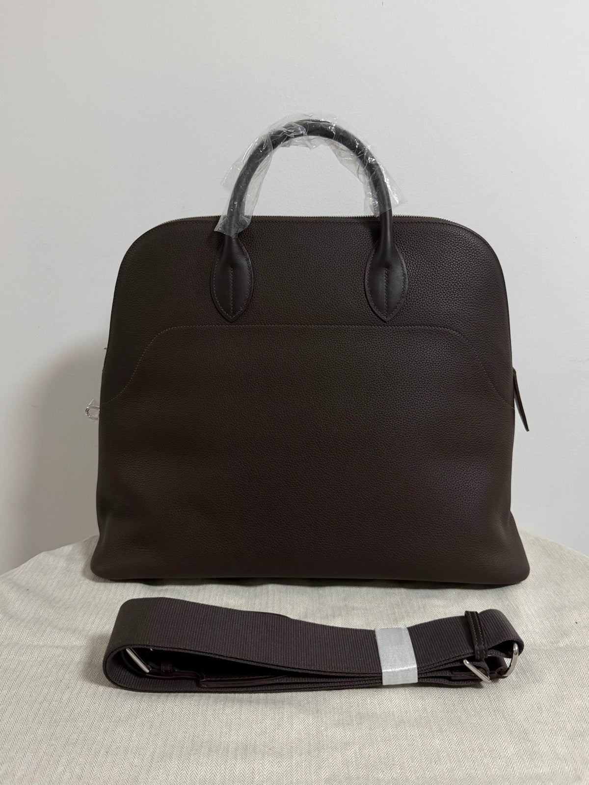 High-end Hermes 2026 Bolide Bowling Bag 40cm Togo Leather