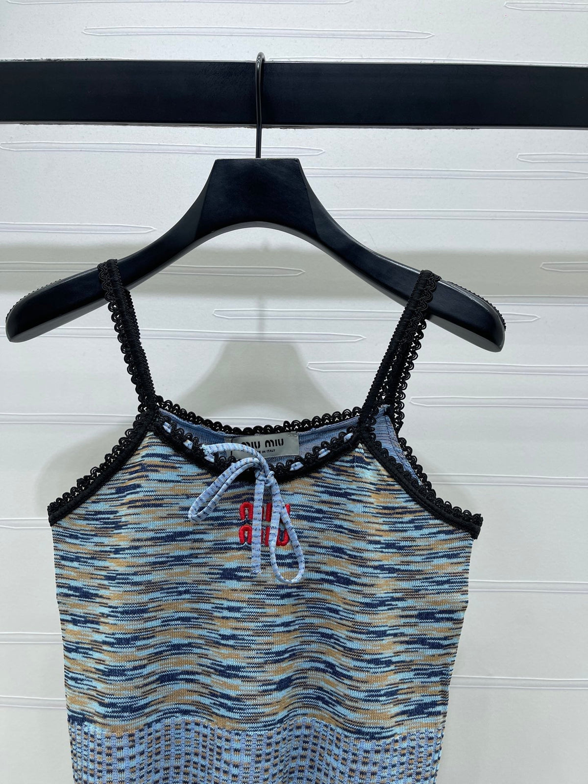 Miumiu 2026 Gradient Camisole Pink and Blue Polyester Viscose 352411