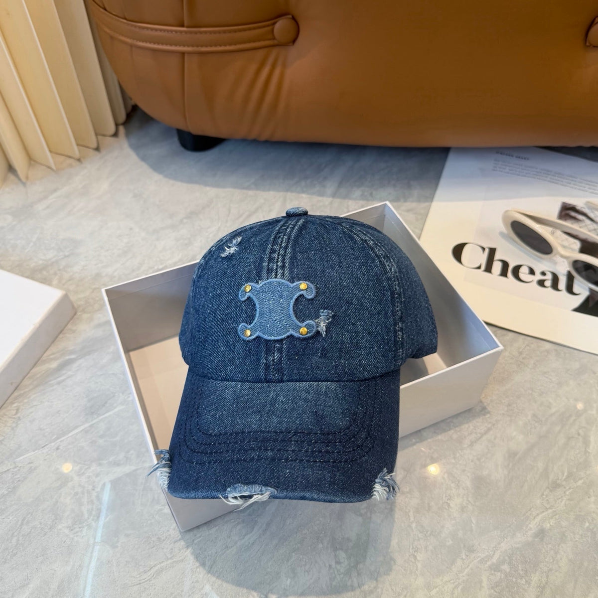 Celine Denim Baseball Cap 250022