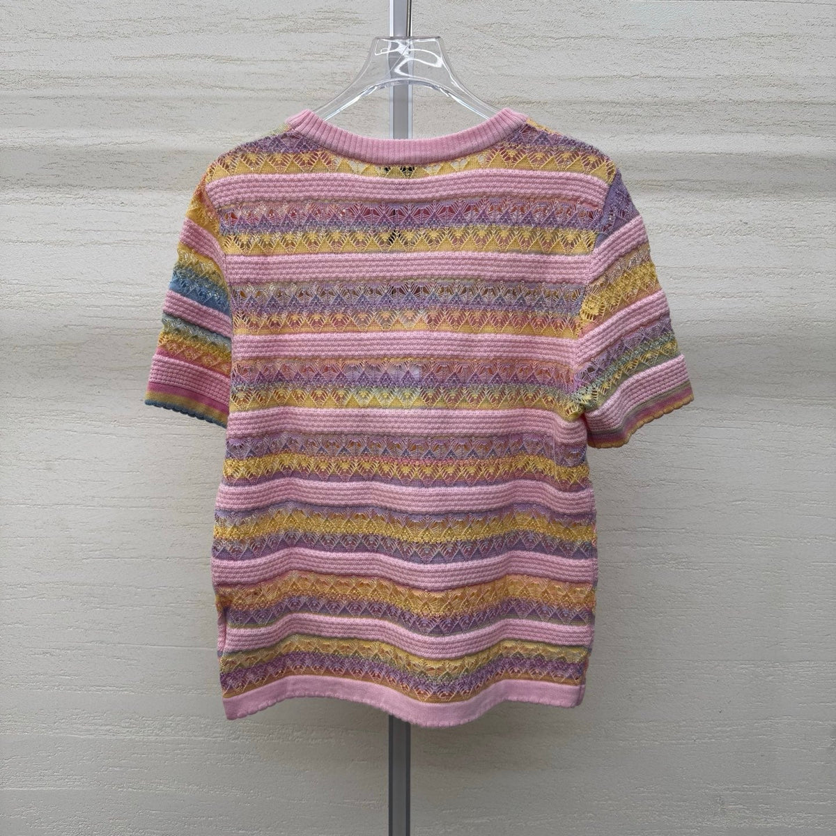 Chanel 2026 Crew Neck Short-Sleeve T-Shirt Wool Acrylic 356921
