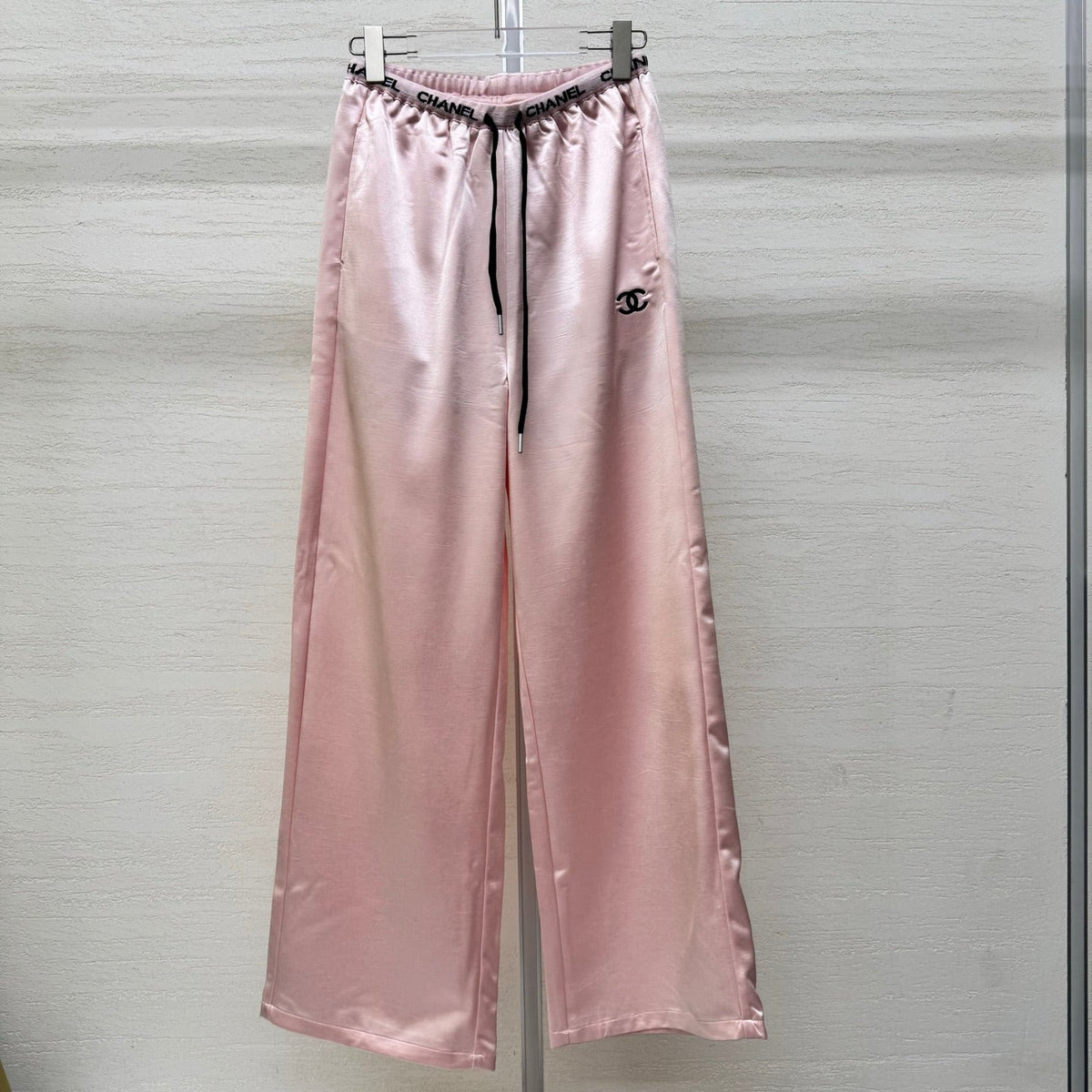 Chanel 2026 Waist Drawstring Acetate Casual Wide-Leg Pant Polyester 356793