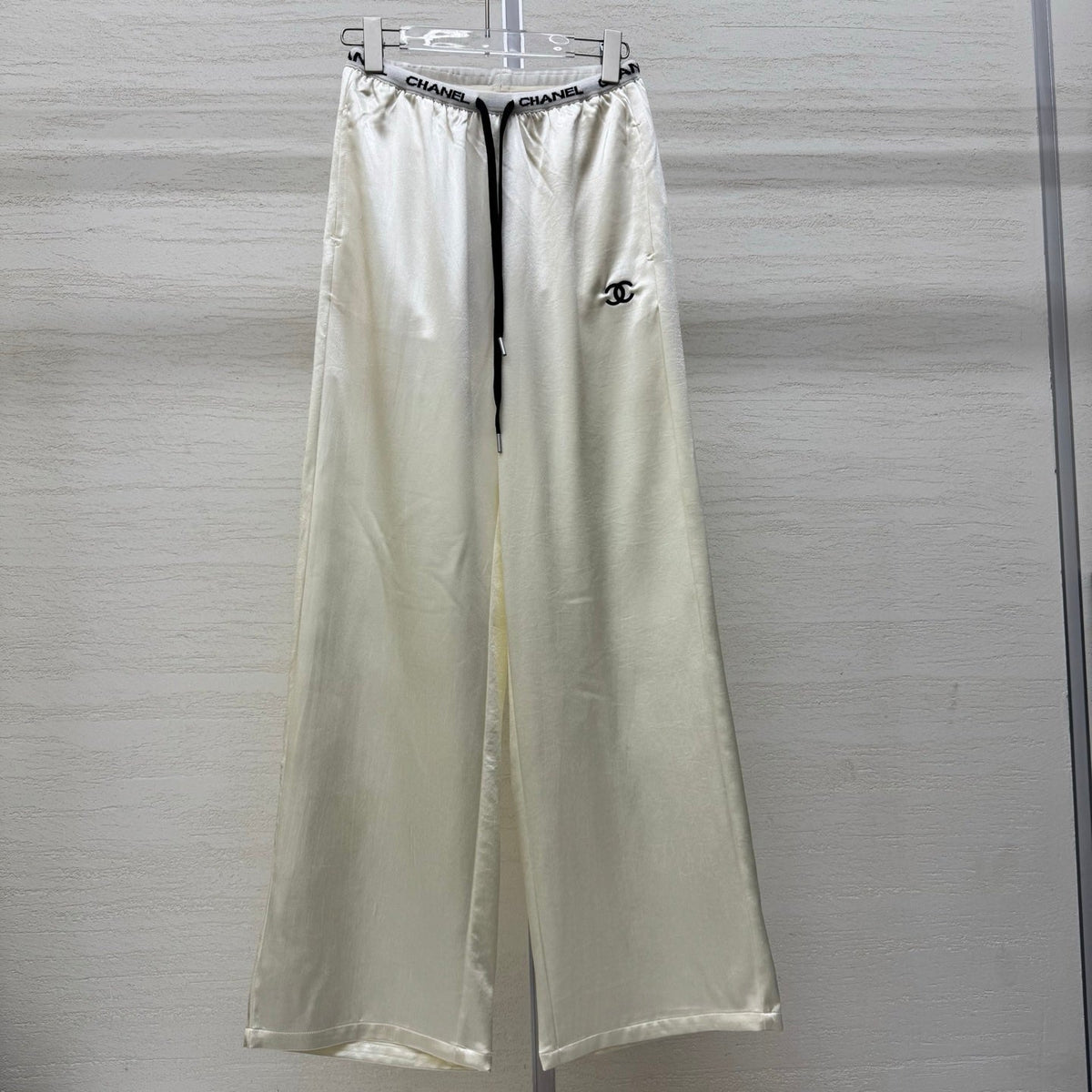 Chanel 2026 Waist Drawstring Acetate Casual Wide-Leg Pant Polyester 356793
