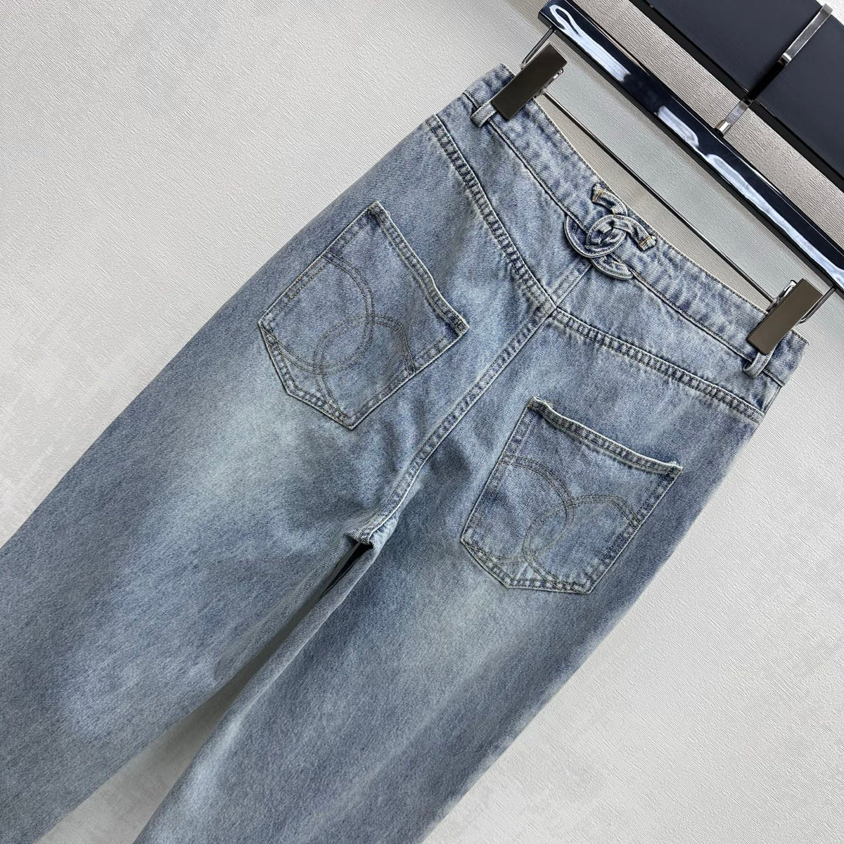 Chanel 2026 Jeans With Silver Buckle 359365