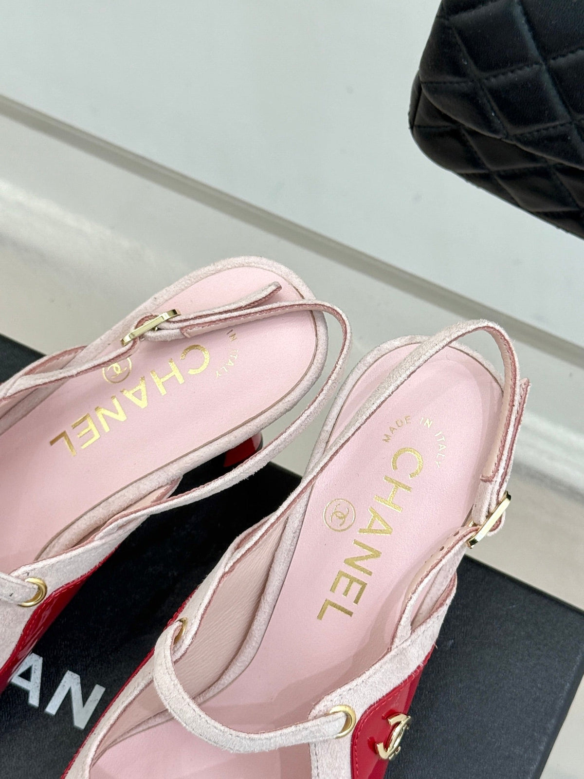 Chanel 2026 Two-Tone Slingback 70mm Suede Leather 671567