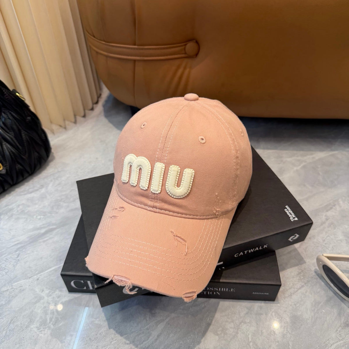 Miumiu Baseball Cap Cotton 280836