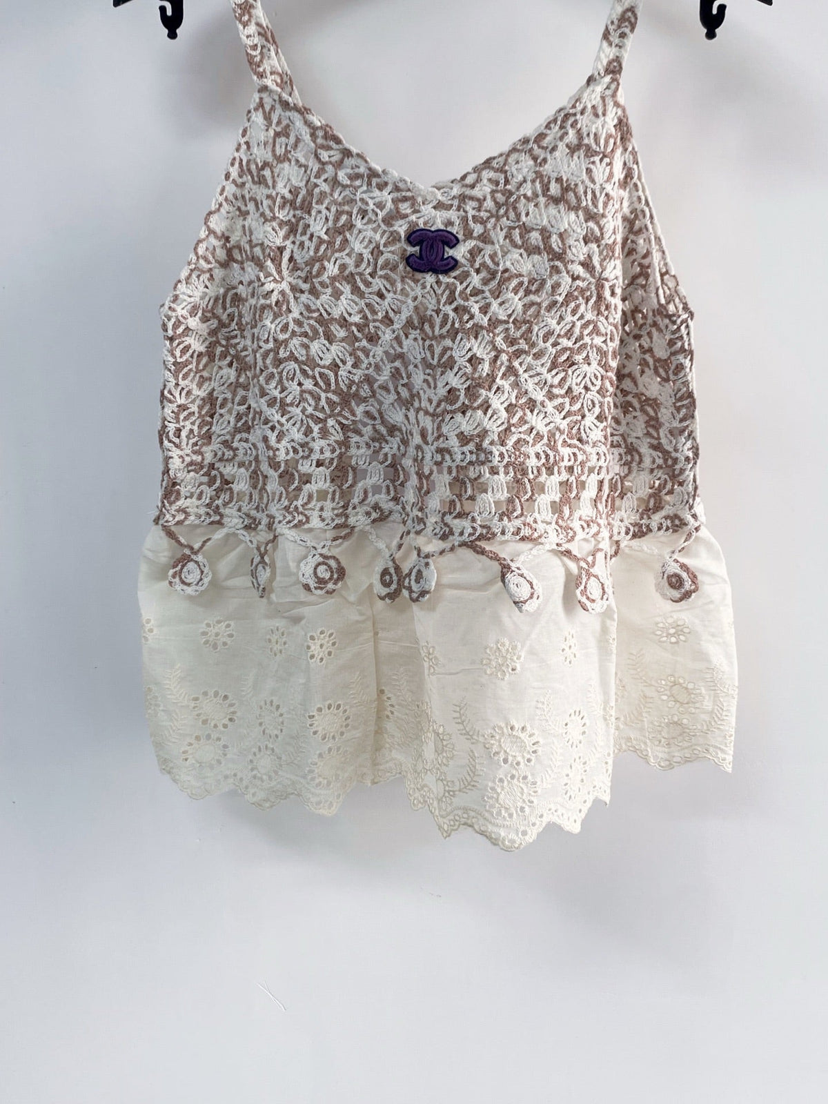 Chanel 2026 Camisole Brown Blue Red Wool Cashmere 149486