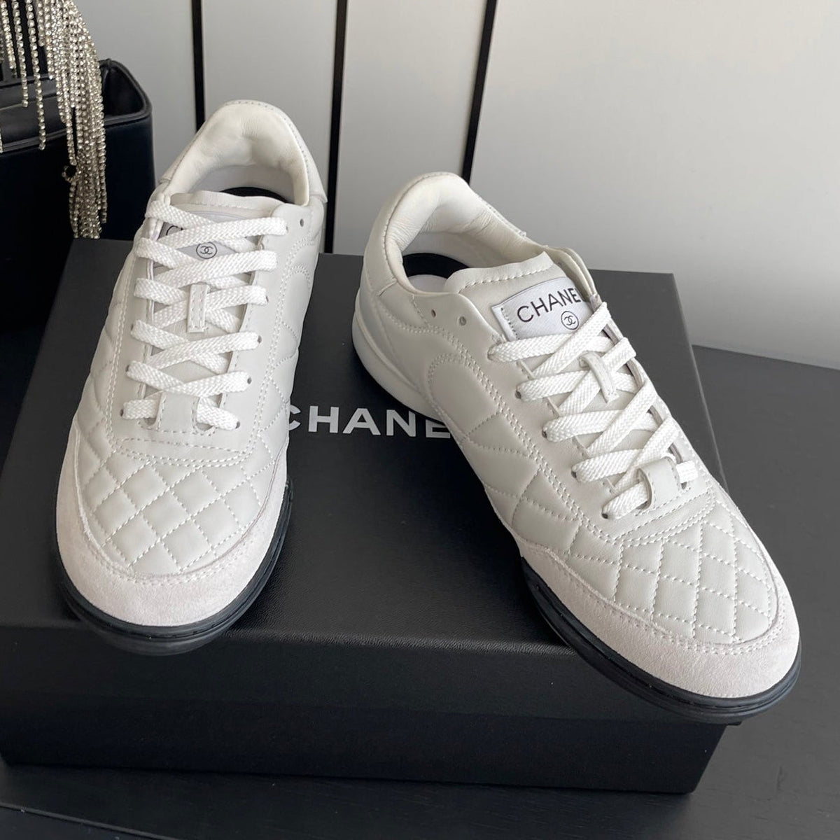 Chanel 2026 Sneaker Quilted Calfskin Suede 895746