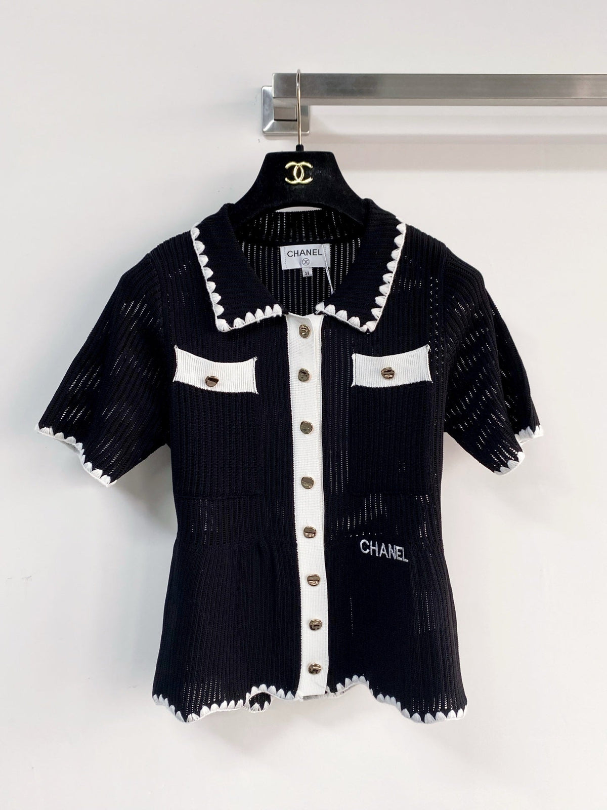 Chanel 2026 Short - sleeved Cardigan Sweater Wool 166812