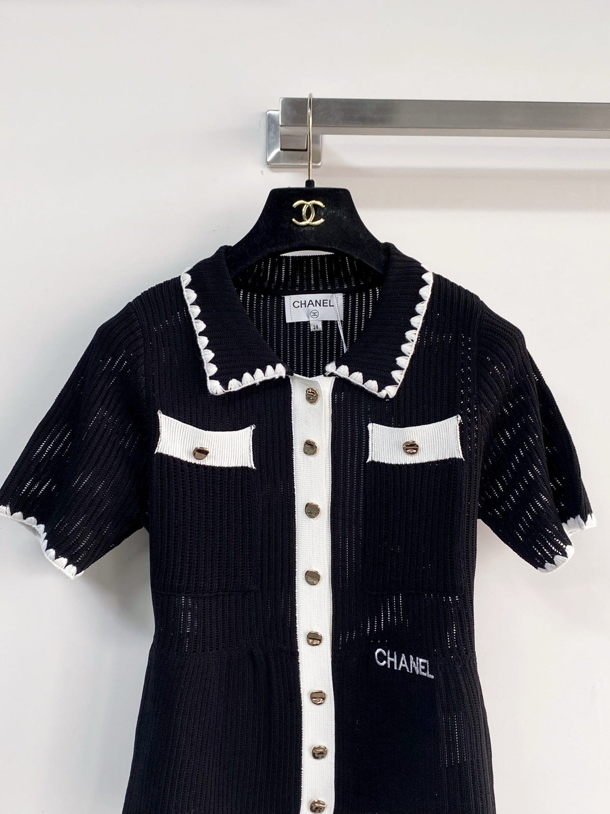 Chanel 2026 Short - sleeved Cardigan Sweater Wool 166812