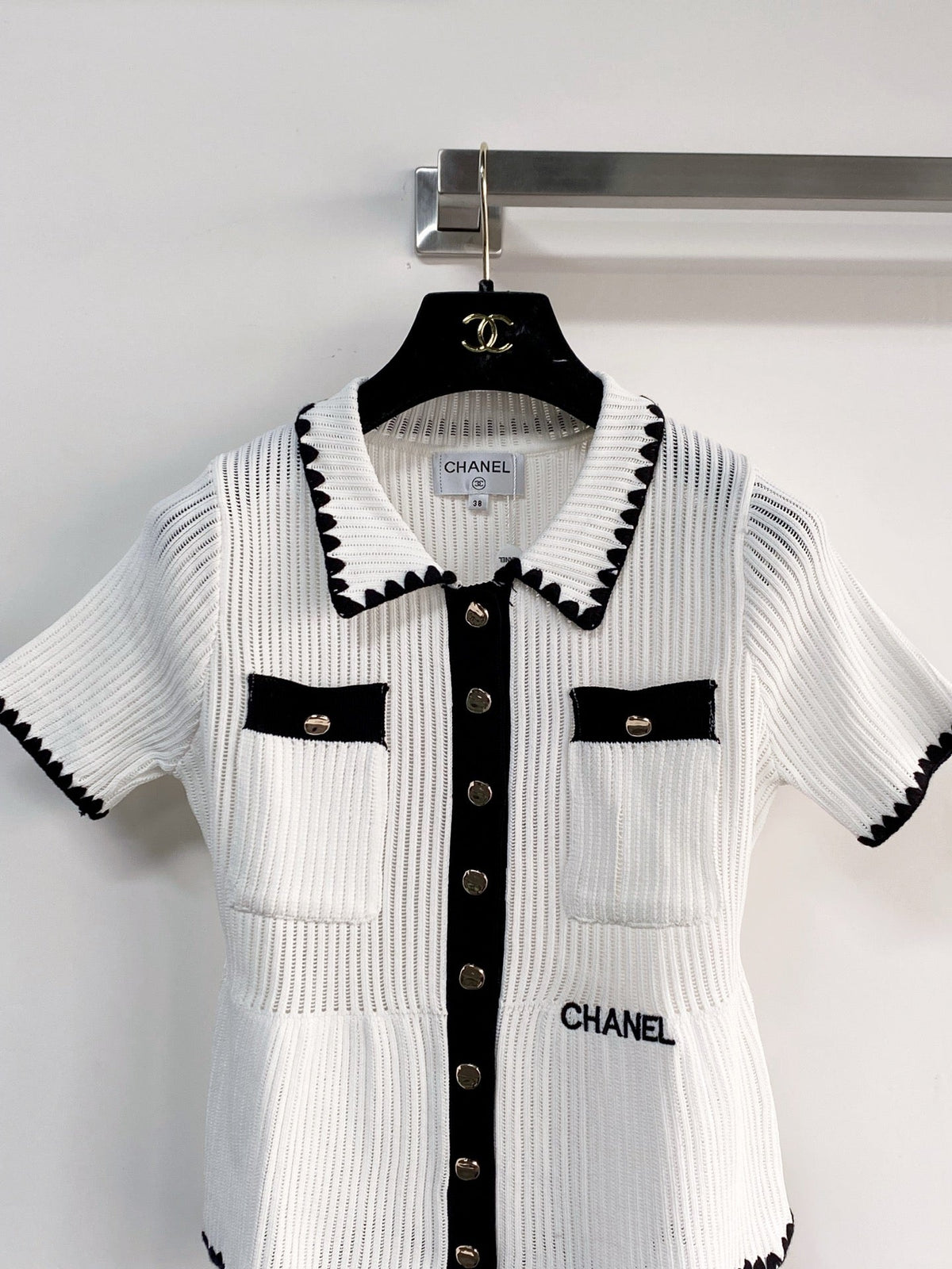 Chanel 2026 Short - sleeved Cardigan Sweater Wool 166812