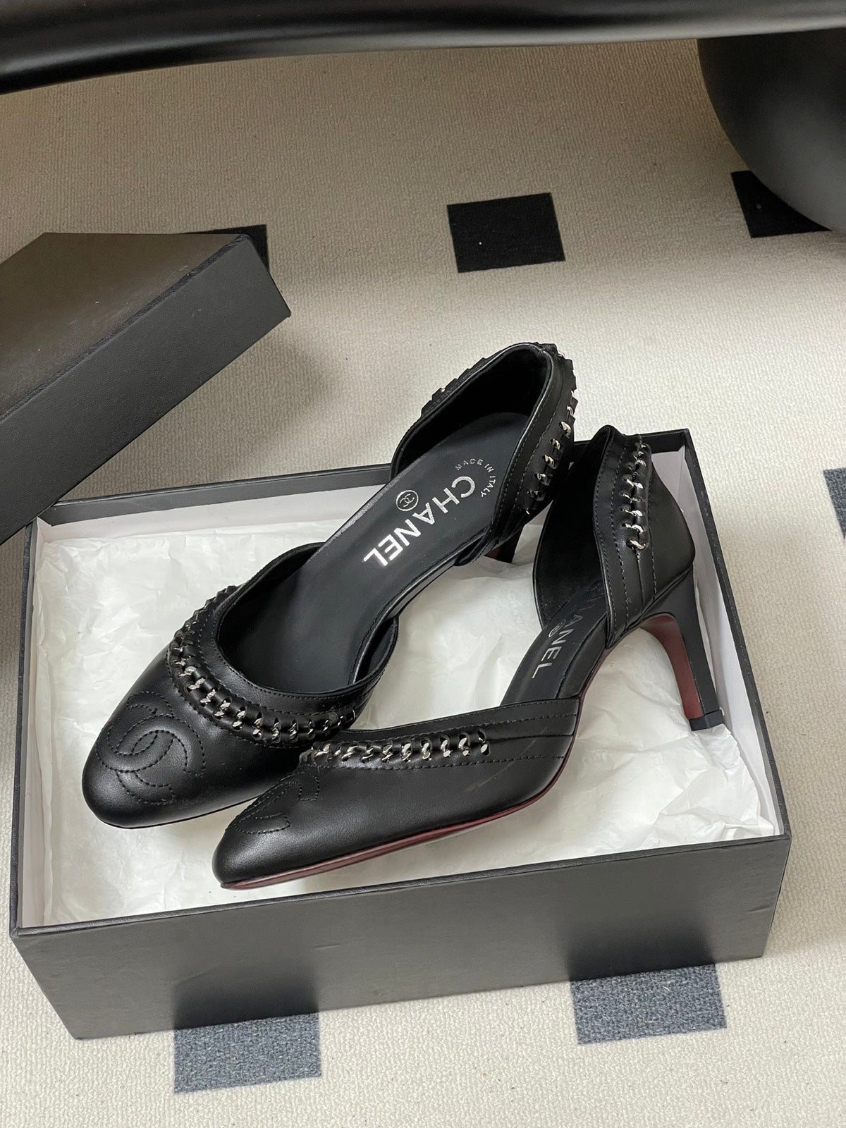 CC 2026 Embroidered Heel 70 Mary Jane Sheepskin