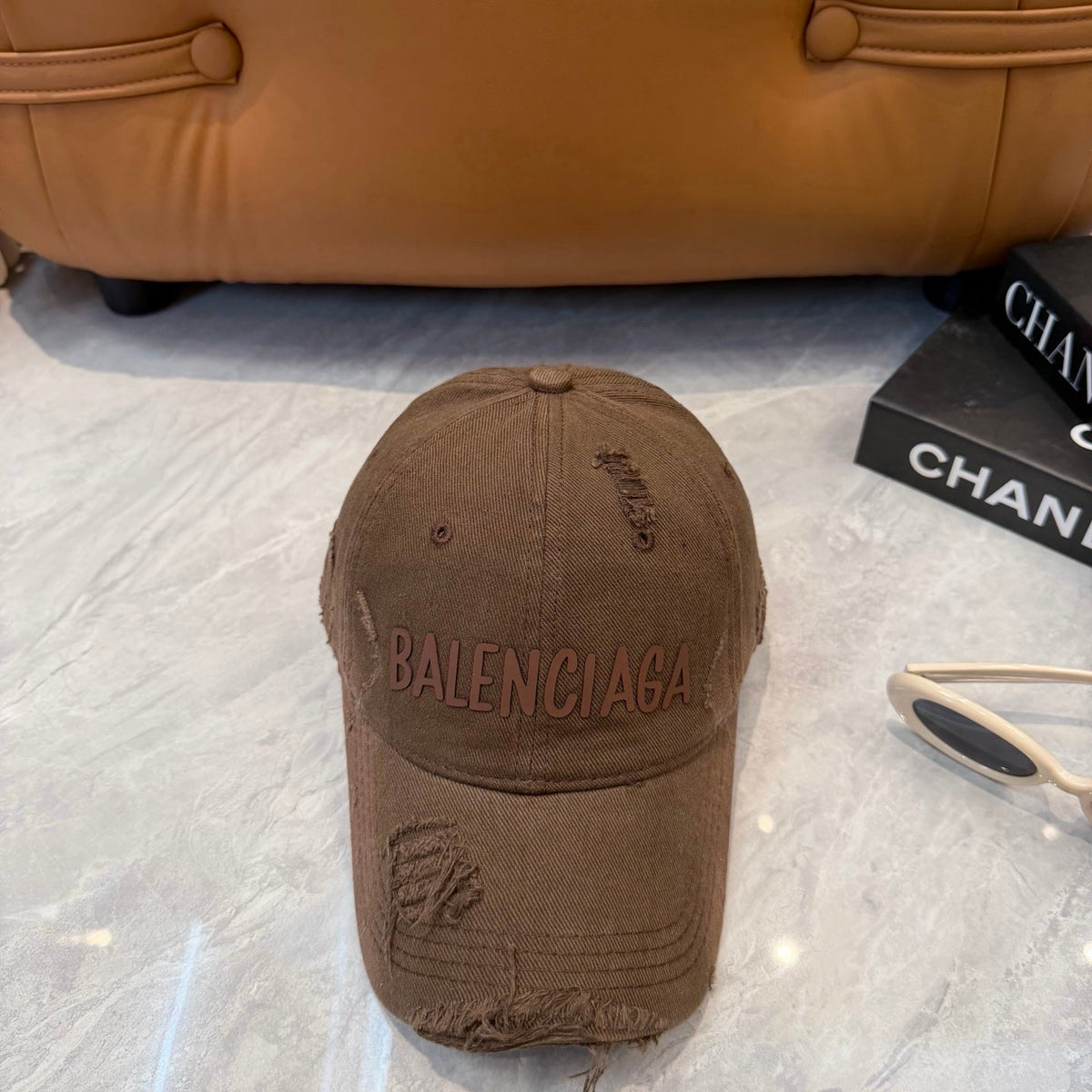 Balenciaga Washed And Distressed Baseball Cap 250025