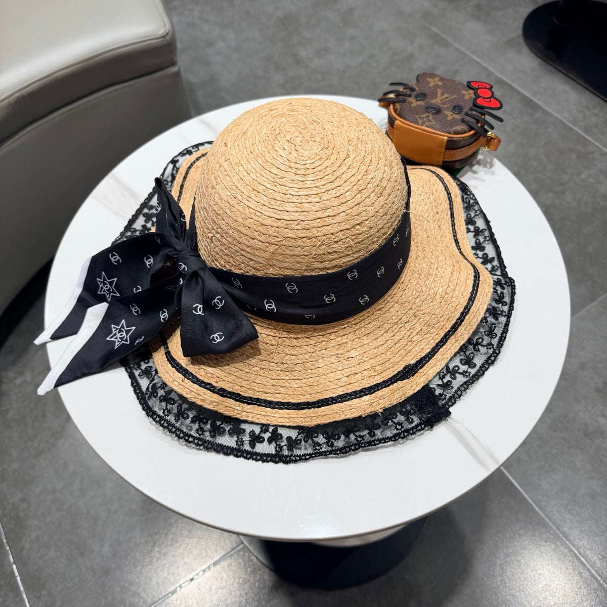 Chanel Sun Hat Raffia 219142