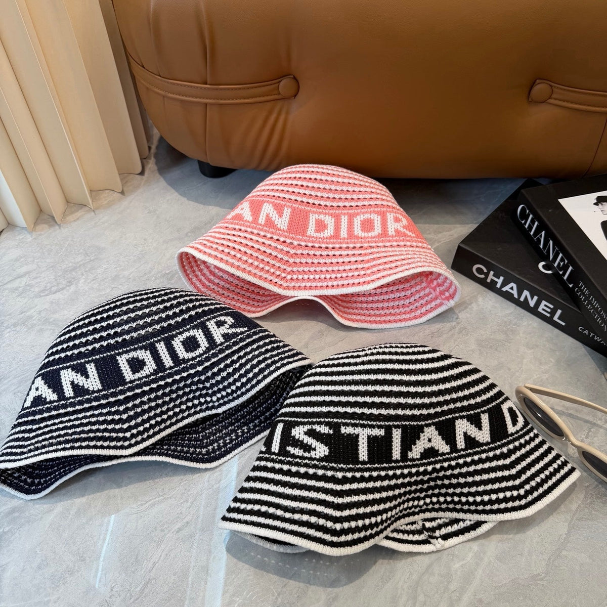 Dior Striped Bucket Hat 3 Colors 237182