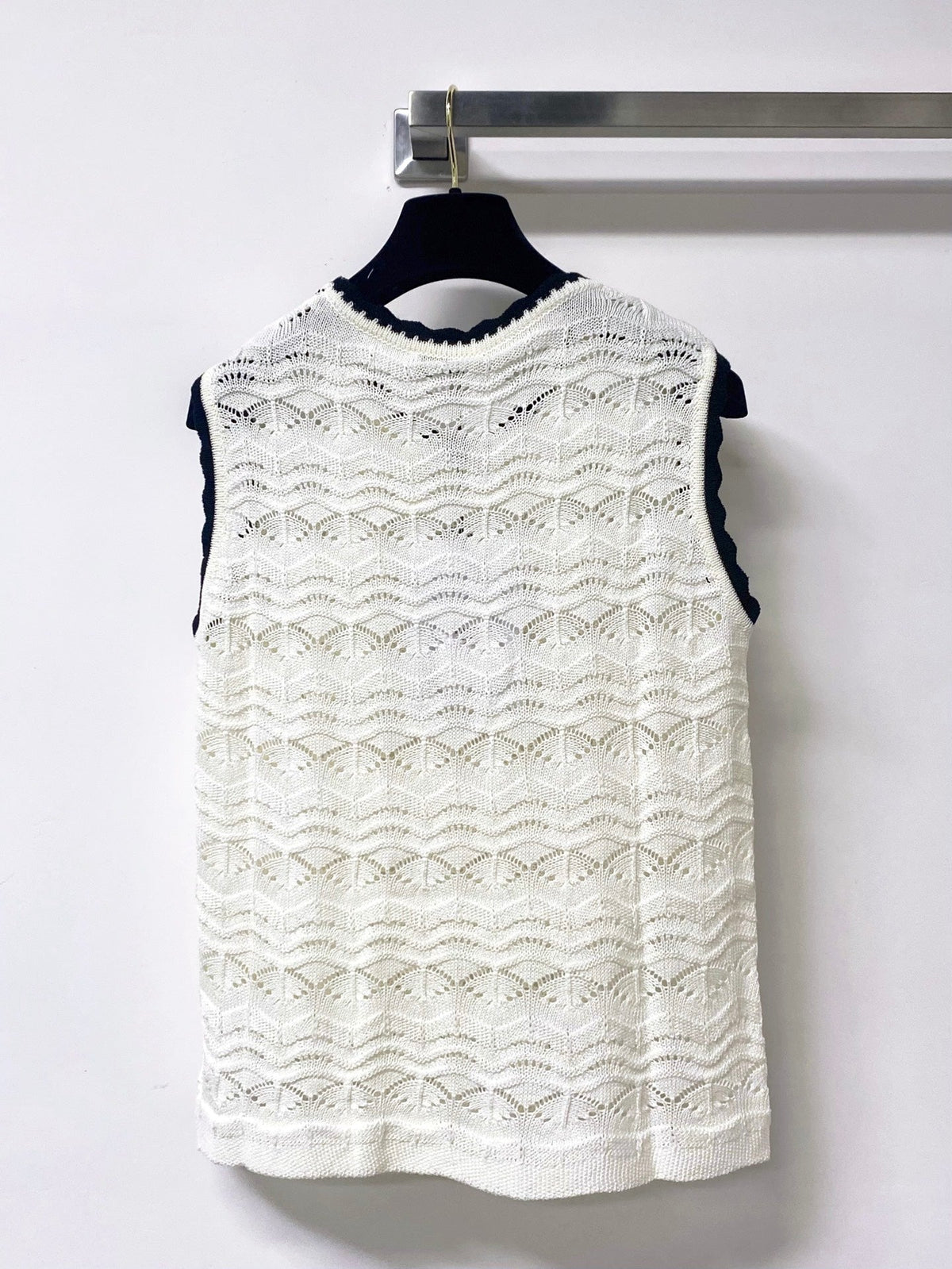 Chanel 2026 Vest With Logo Embellishment Wool Cashmere Tencel 295262