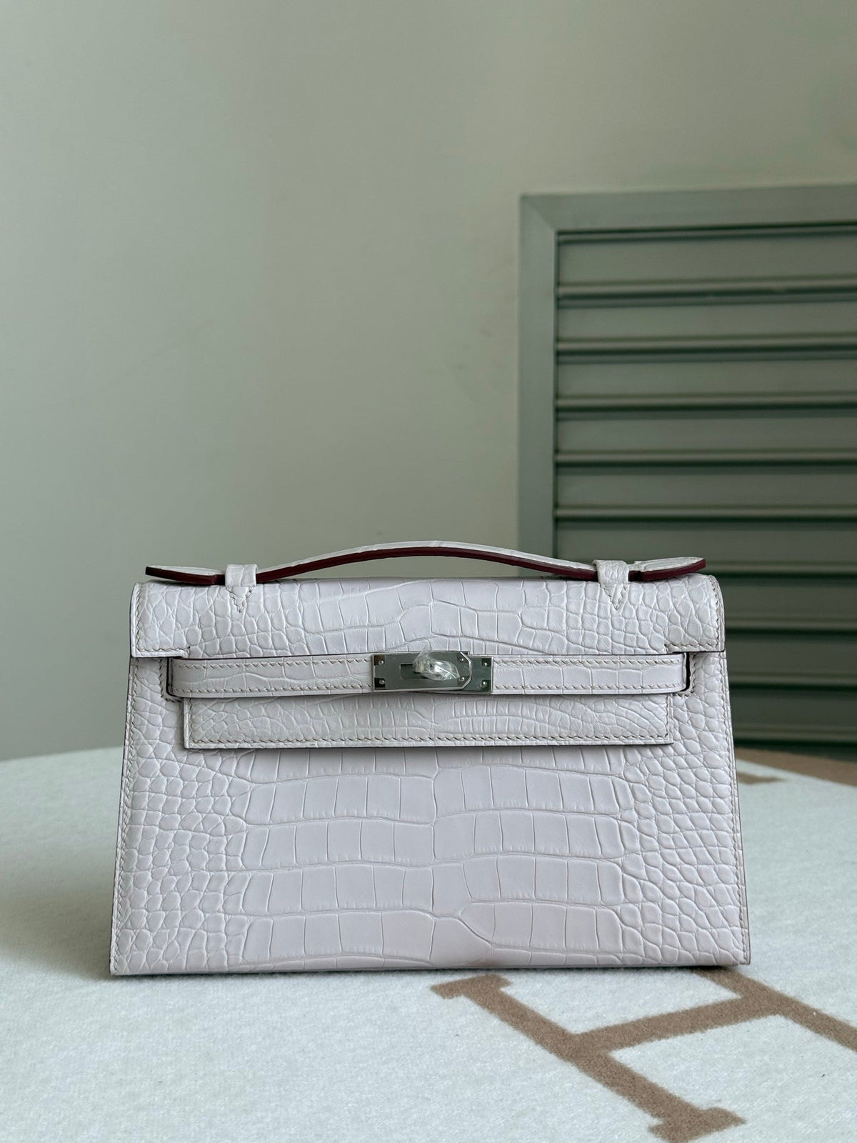 High-end Hermes 2026 Kelly Pochette Bag 22cm Crocodile Leather