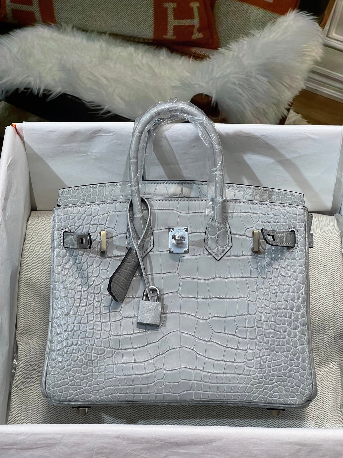 High-end Hermes 2026 Birkin Bag 25cm Crocodile Leather