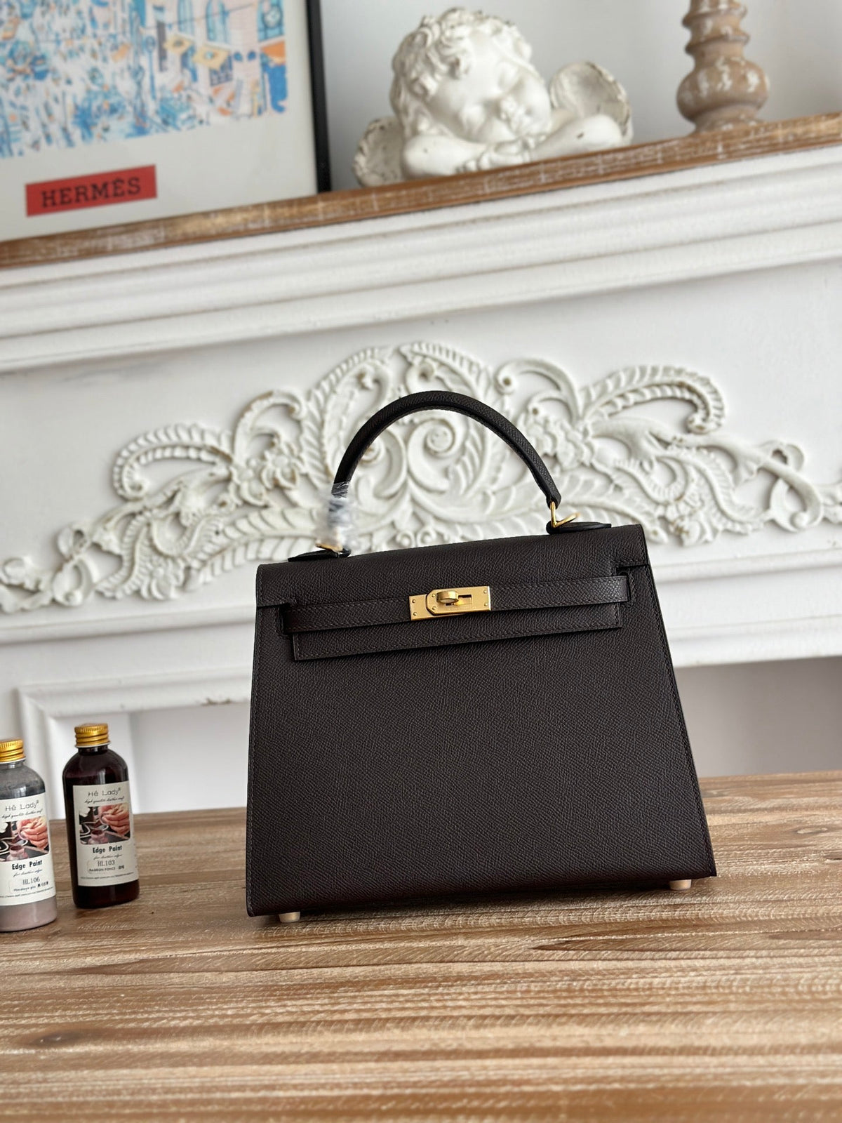 High-end Hermes 2026 Kelly Bag 25cm Epsom Leather