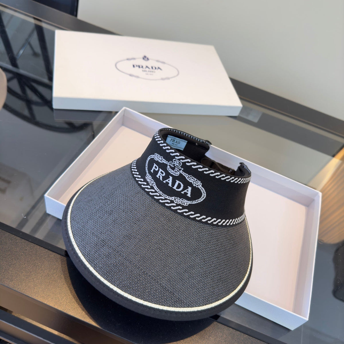 Prada Headband Visor Hat 299799