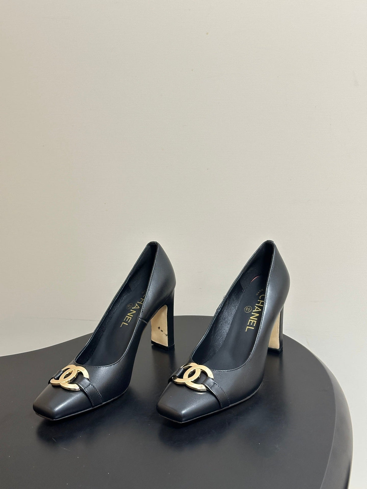 Chanel 2026 Chunky High Heels Leather Sheepskin 834665