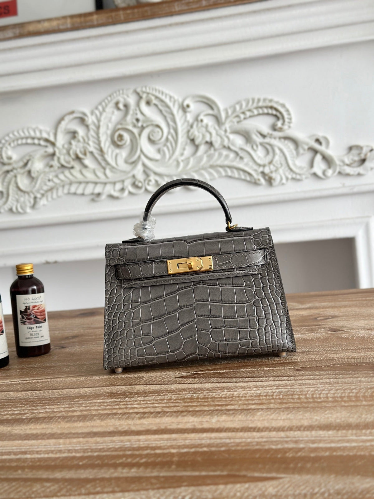 High-end Hermes 2026 Mini Kelly II 19cm Bag Crocodile Leather