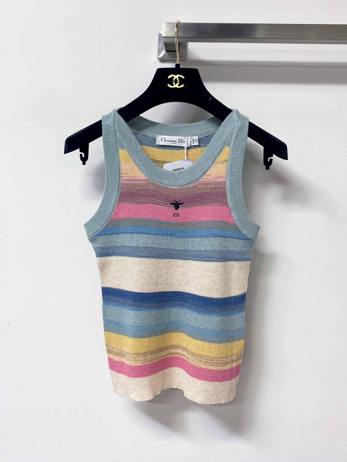 Dior 2026 Multicolor Vest Wool Cotton 529388