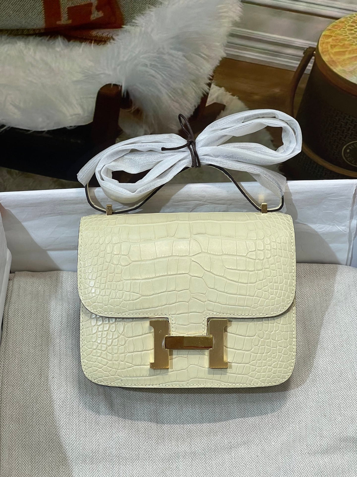 High-end Hermes 2026 Constance Bag 19cm Crocodile Leather