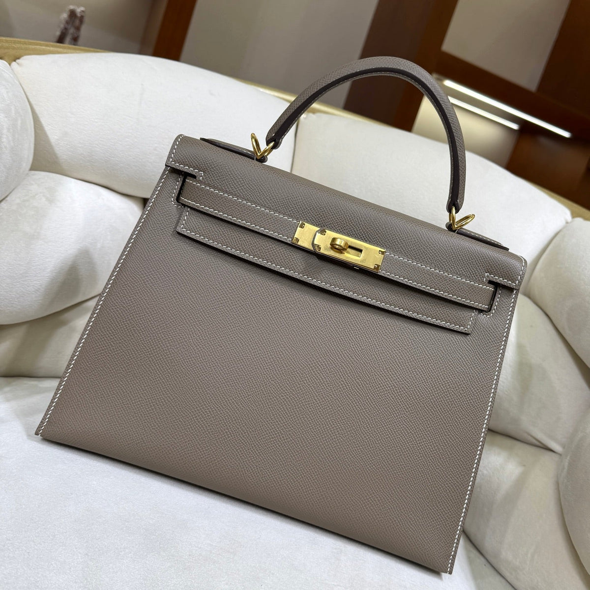 High-end Hermes 2026 Kelly Bag 28cm Epsom Leather