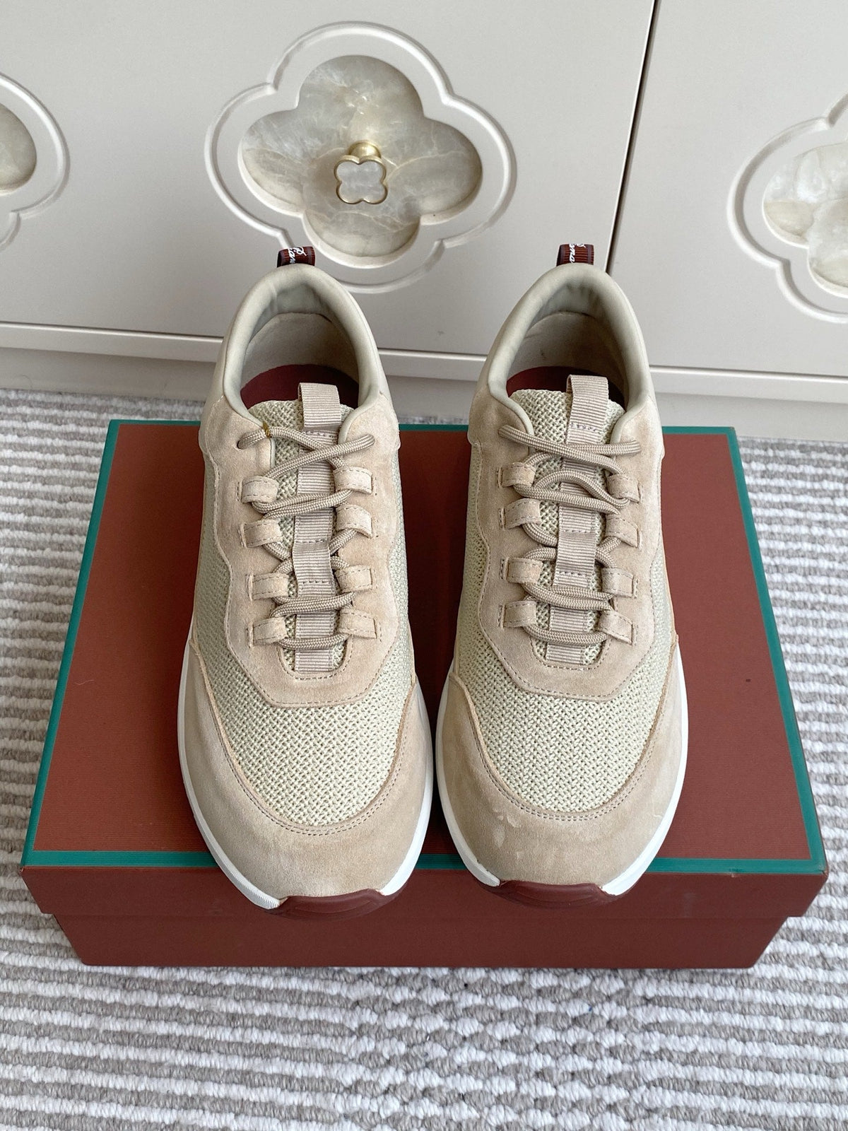 Loro Piana 2026 Week End Walk Sneaker Mesh Suede 934351