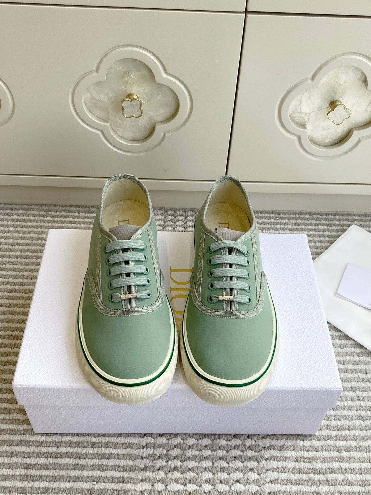 Dior 2026 Embroidered Sneakers Canvas 933295