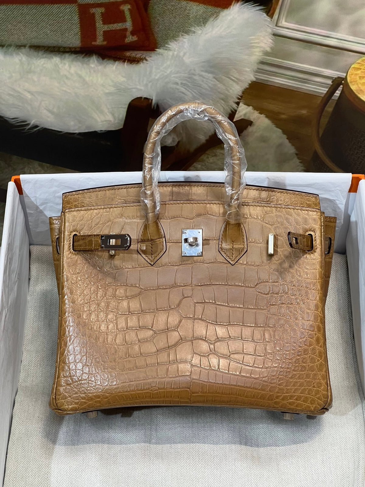 High-end Hermes 2026 Birkin Bag 25cm Crocodile Leather