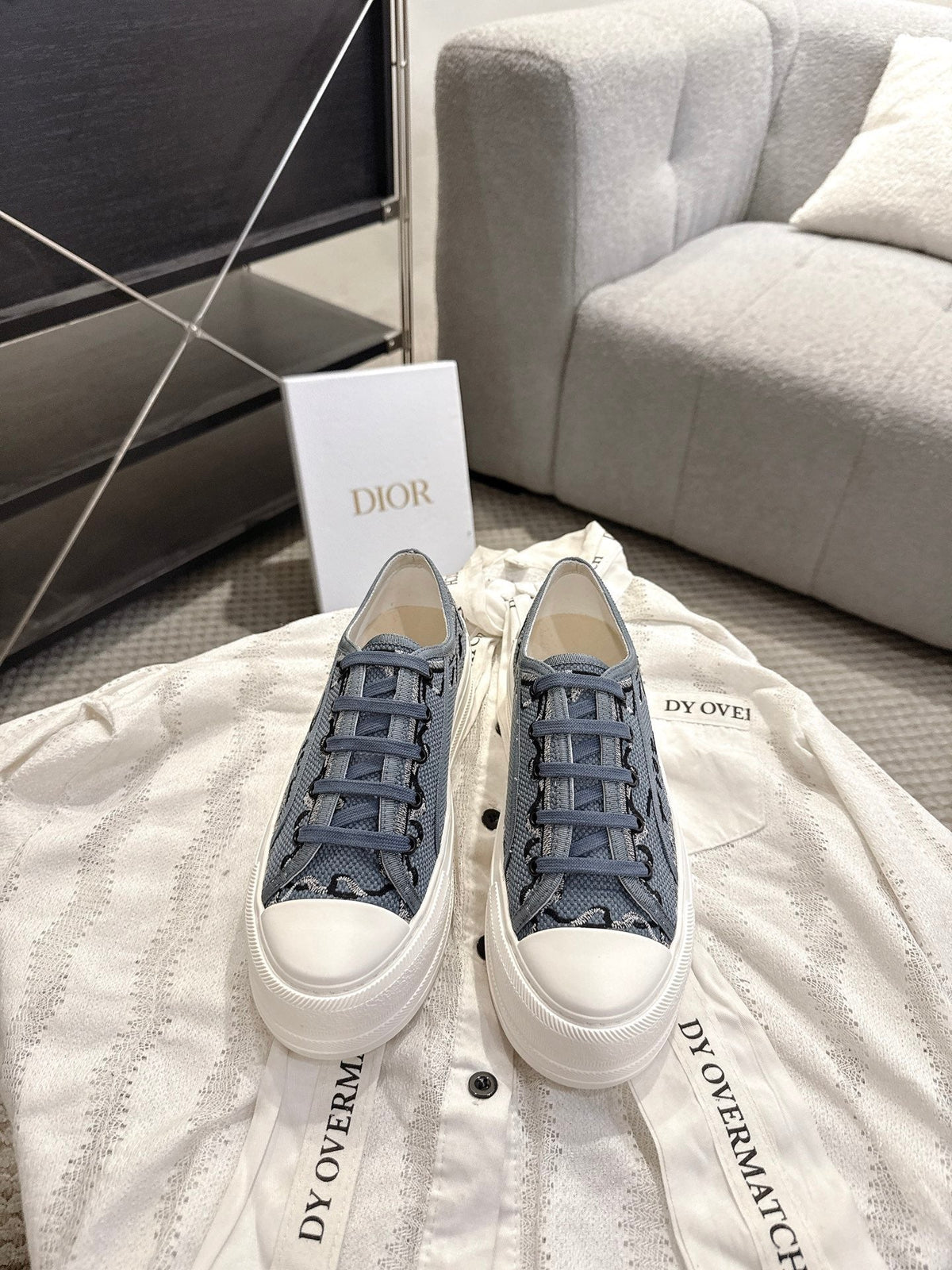 Dior 2026 Embroidered Platform Sneaker Canvas 932124