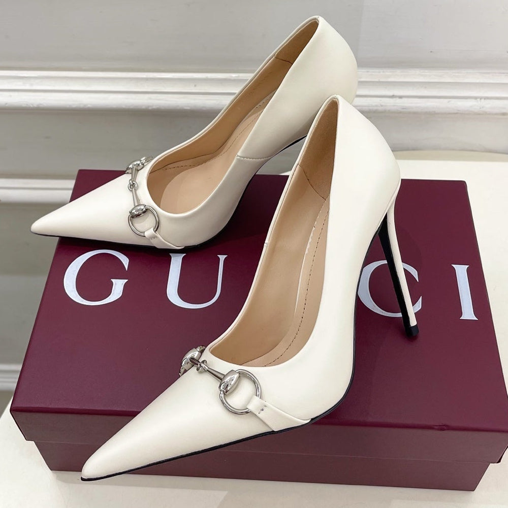 Gucci 2026 Donna Shoe 110mm Cowhide Canvas 946604
