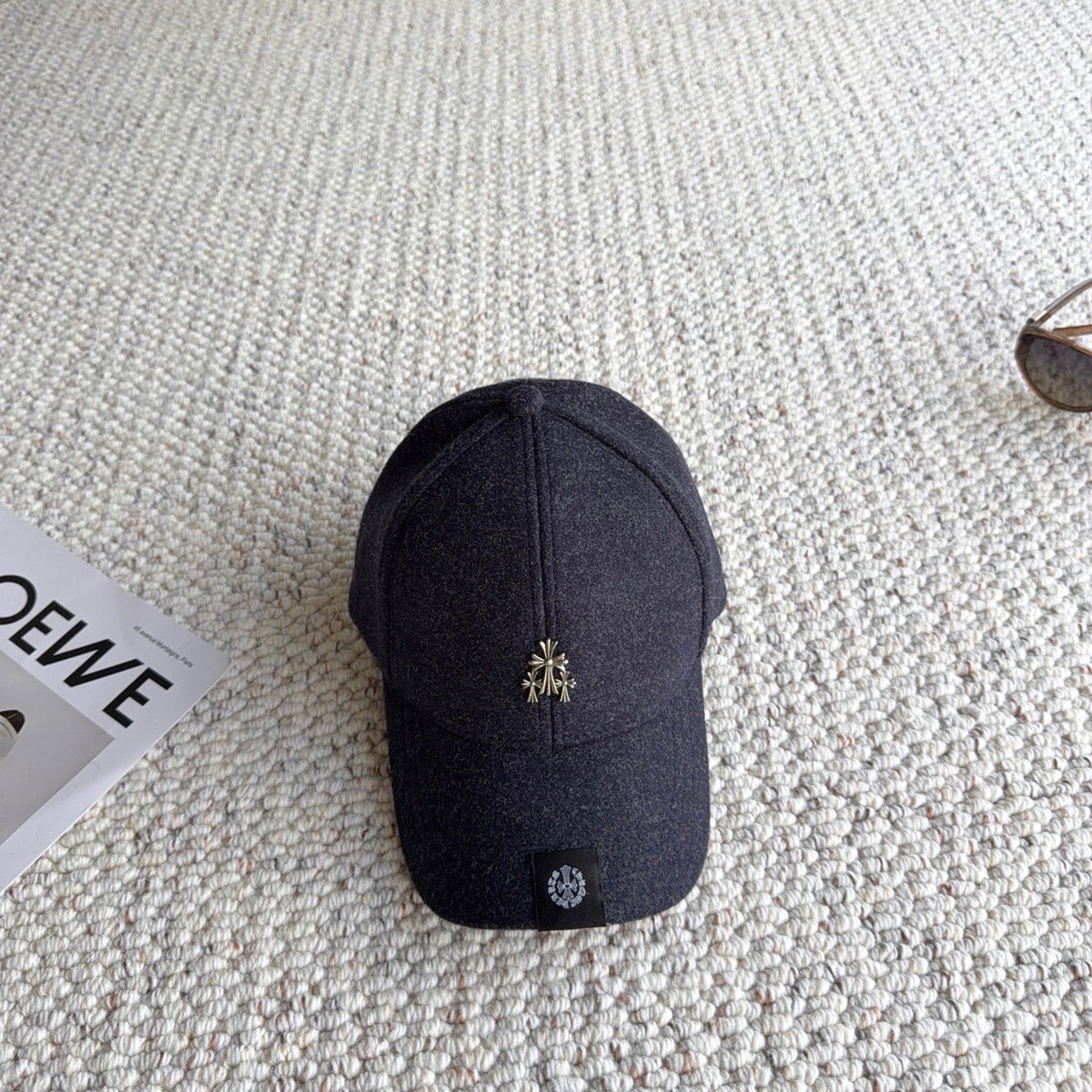 Chrome Hearts Wool Baseball Cap 413192