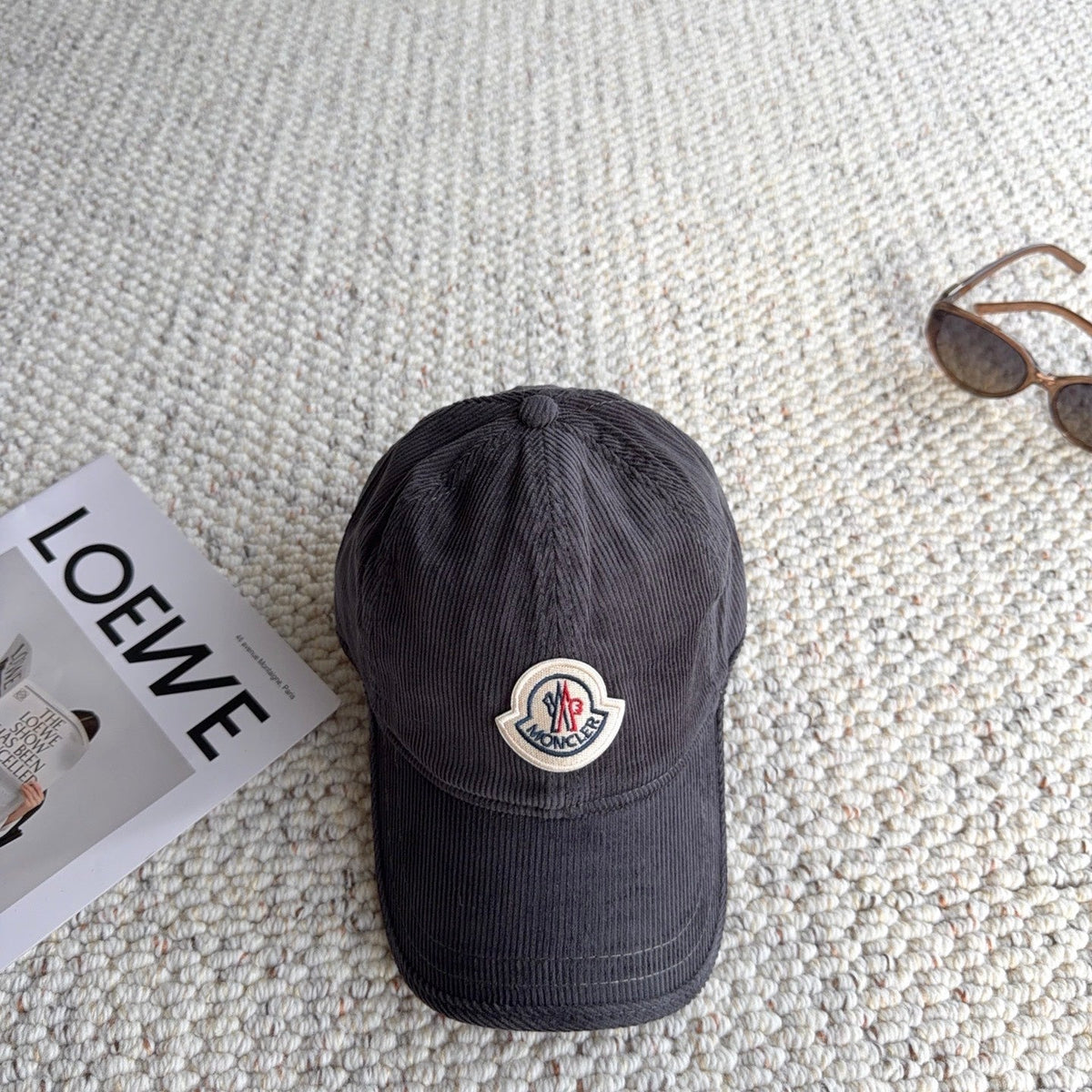 Moncler Logo Baseball Cap Velvet 413193