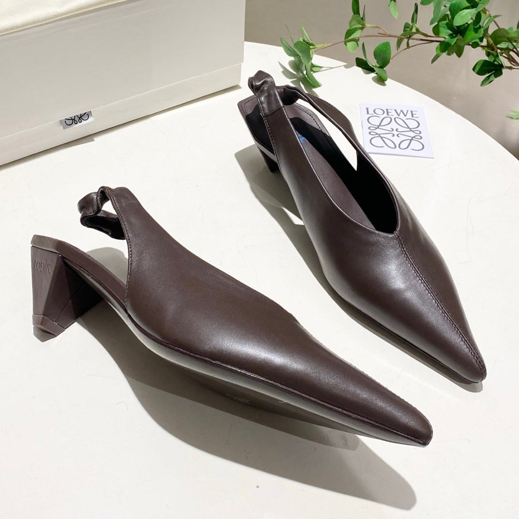 Loewe 2026 Origami Cubic Slingback 45mm Leather 144022