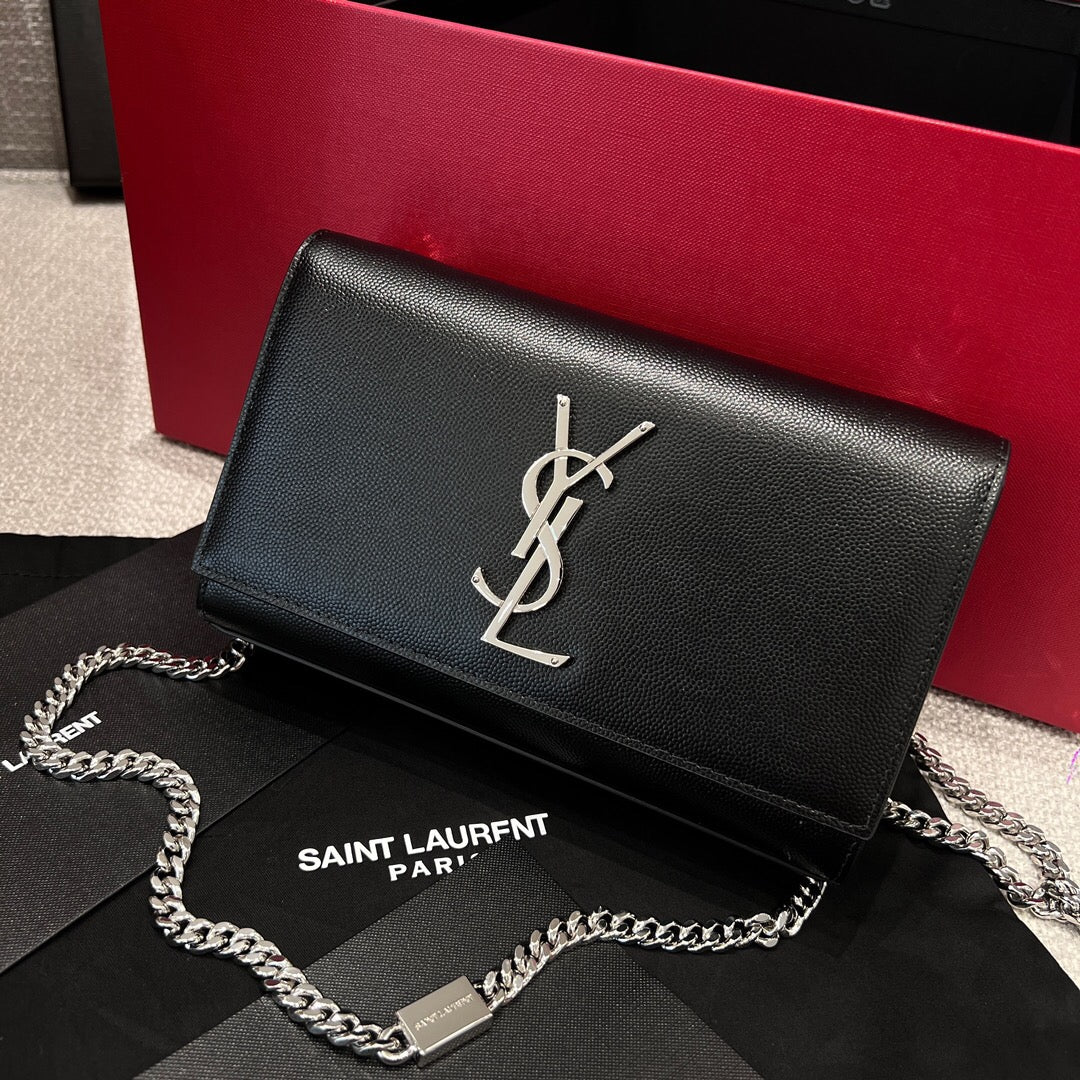 YSL 2026 Kate Medium Chain Bag 20cm Leather