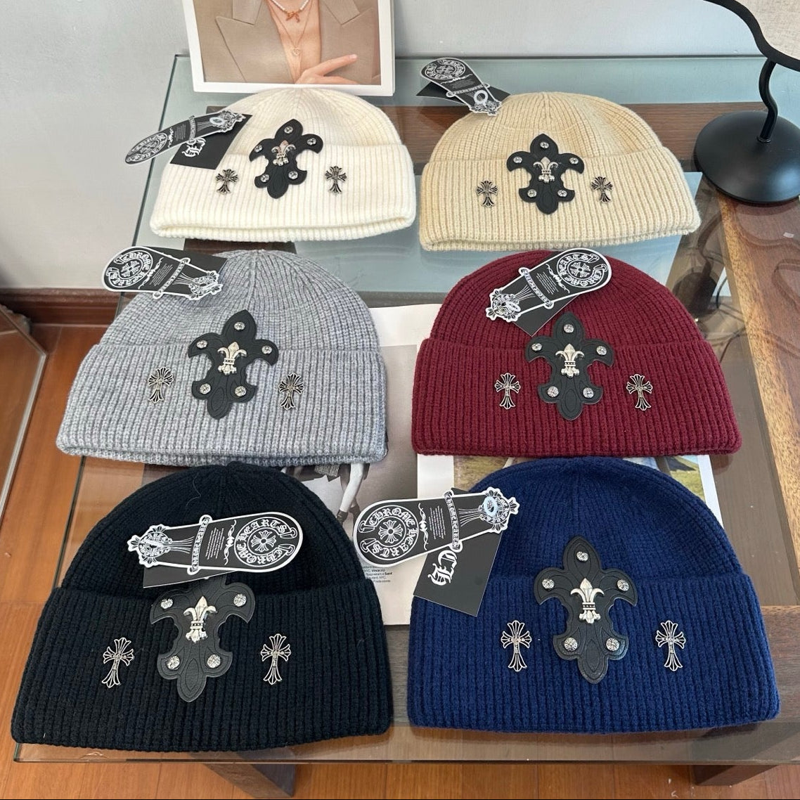 Chrome Hearts Knitted Beanie Hat 512477